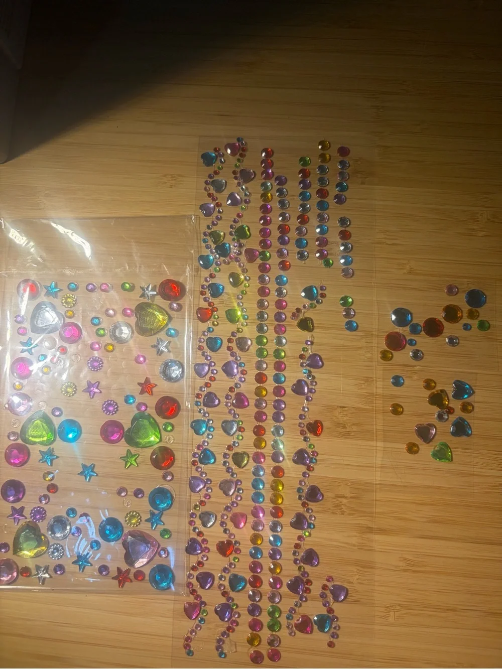 Colorful Self-Adhesive Gem Stickers - Multicolor Party Embellishments